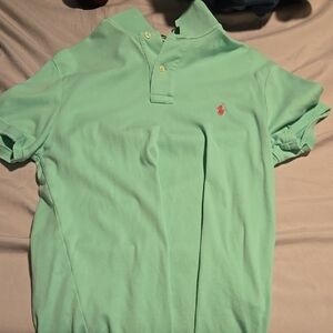 Mint Green Polo Shirt with Logo